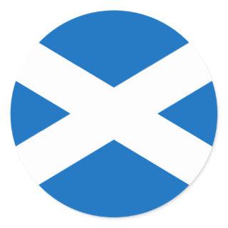 Flag of Scotland Classic Round Sticker