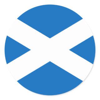 Flag of Scotland Classic Round Sticker