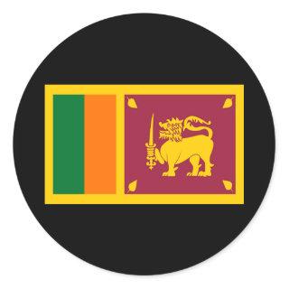 Flag of Sri Lanka Classic Round Sticker