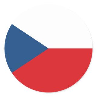 Flag of the Czech Republic Classic Round Sticker