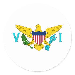 Flag of the US Virgin Islands Classic Round Sticker