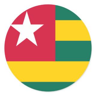 Flag of Togo Classic Round Sticker