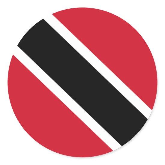 Flag of Trinidad and Tobago Classic Round Sticker