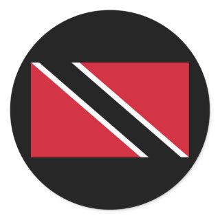 Flag of Trinidad and Tobago Classic Round Sticker