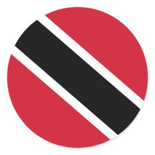 Flag of Trinidad and Tobago Classic Round Sticker