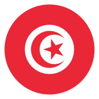Flag of Tunisia Classic Round Sticker