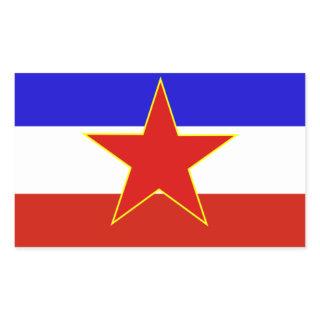 Flag of Yugoslavia Rectangular Sticker