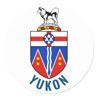 Flag of Yukon Territory - Canada Classic Round Sticker