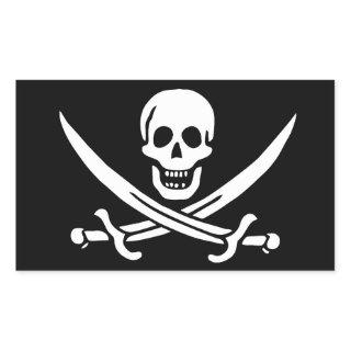 Flag Pirate Jolly Roger Rectangular Sticker