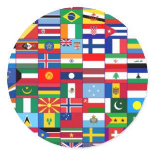 Flags of the World Classic Round Sticker