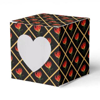 Flame Lily Gloriosa Favor Box