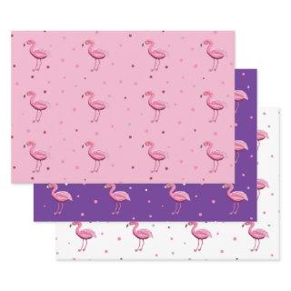 Flamingo and Dots All Occasion  Sheets