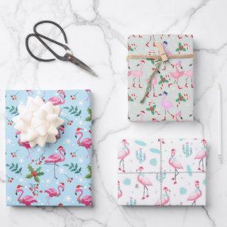 Flamingo Christmas  3 Pack