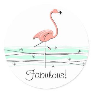 Flamingo Ocean Fabulous! sticker