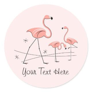 Flamingo Pink Trio 2 Text sticker