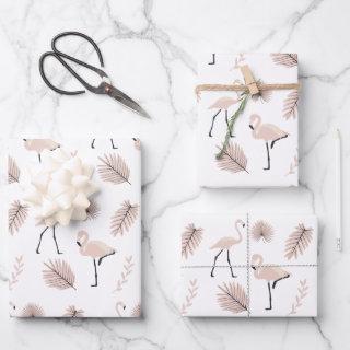 Flamingo  Flat Sheet Set of 3