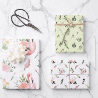 Flamingos and Flowers  Sheets