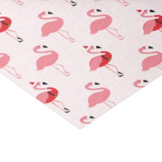 Flamingos Santa Pink Flamingo Pattern Christmas Tissue Paper