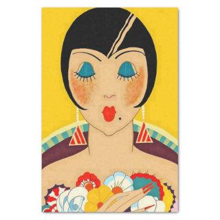 “Flappers and Flowers” Art Deco by Jose Carlos Tissue Paper