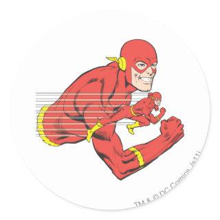 Flash Bust View Classic Round Sticker