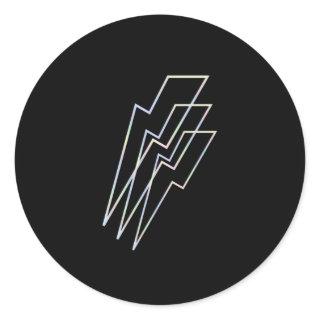 Flash Holographic Classic Round Sticker