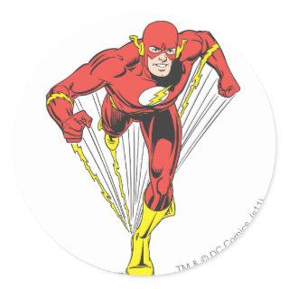 Flash Runs Forward Classic Round Sticker