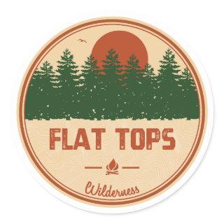 Flat Tops Wilderness Colorado Classic Round Sticker