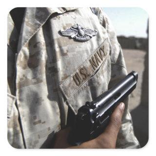 Fleet Marine Force Warfare Device Square Sticker