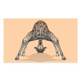 Flexible Giraffe Rectangular Sticker