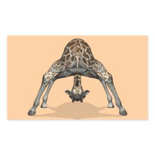 Flexible Giraffe Rectangular Sticker