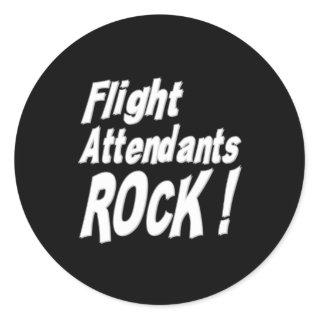 Flight Attendants Rock! Sticker