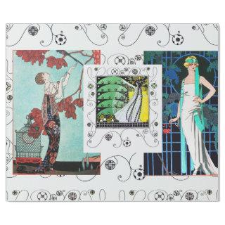 FLIGHTY BIRD / NIGHT ROSE ART DECO BEAUTY FASHION