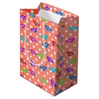 Flip-flops on Polka Dot  Med Medium Gift Bag
