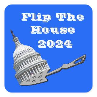 Flip The House Vote Blue 2024 Square Sticker