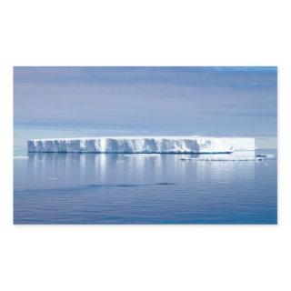 Floating iceberg rectangular sticker