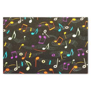 Floating Notes Fabric Print Tissue Paper