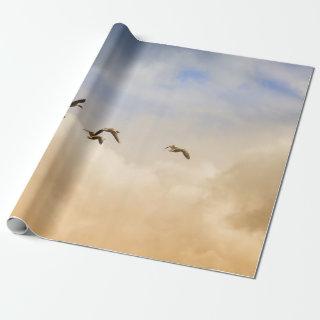 Flock of Birds in Flight