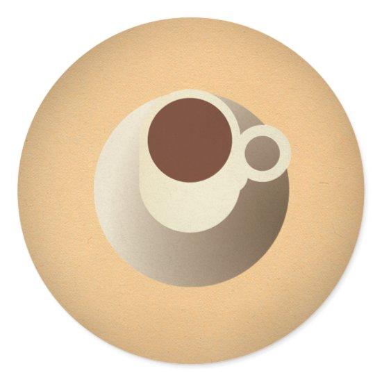 FLomm Power Gib: ESPRESSO! Classic Round Sticker