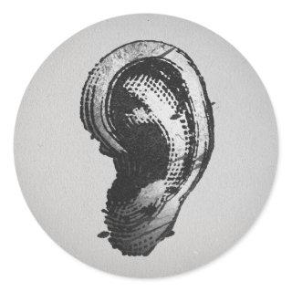 FLomm Villains: hEAR! Classic Round Sticker
