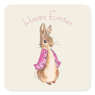 Flopsy Beatrix Potter the Easter bunny rabbit Square Sticker