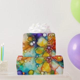 Floral Abstract Alcohol Ink