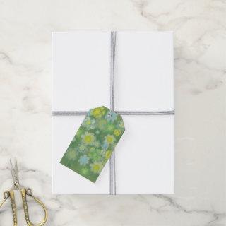 Floral Abstract Salty Watercolor Painting  Gift Tags