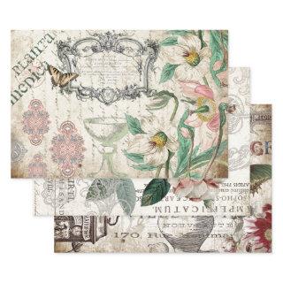 FLORAL APOTHECARY HEAVY WEIGHT DECOUPAGE  SHEETS
