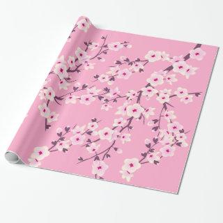 Floral Cherry Blossoms Pink