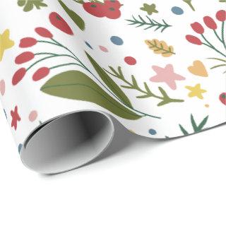 Floral Christmas pattern
