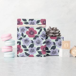 Floral Design with Deep Red & soft lavender