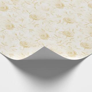 Floral Elegant Rose Yellow Pattern