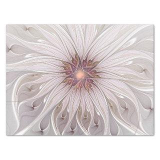 Floral Fantasy, Abstract Modern Pastel Flower Tissue Paper