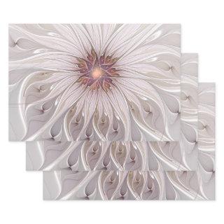 Floral Fantasy, Abstract Modern Pastel Flower  Sheets