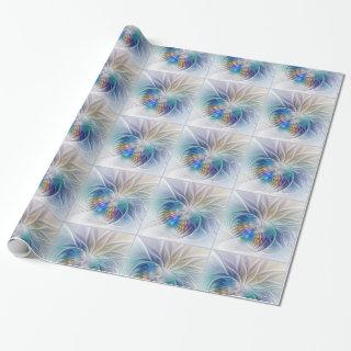 Floral Fantasy, Colorful Abstract Fractal Flower